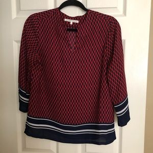 V-Neck 3/4 sleeve blouse